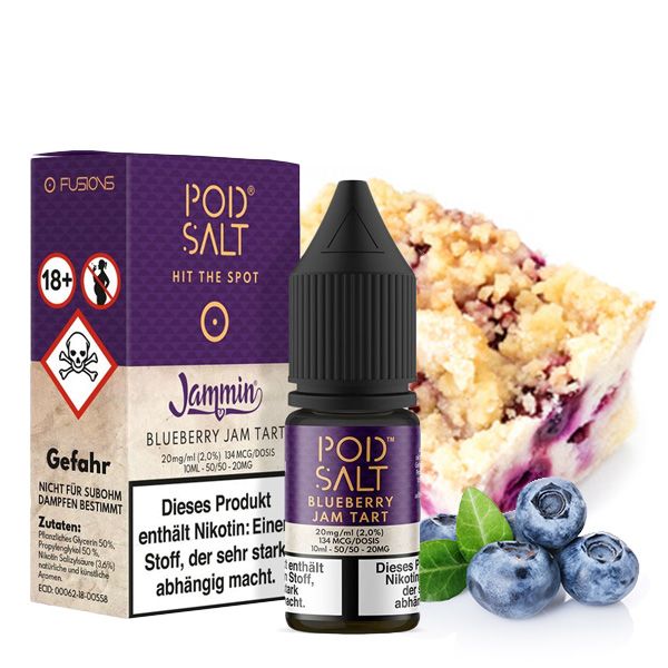 Pod Salt Fusion Blueberry Jam Tart 